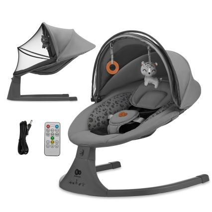 KINDERKRAFT - Babywip met melodie 2in1 LUMI 4xAAA donker