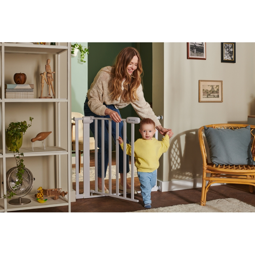 KINDERKRAFT - Beveiligingsbarrière LOCK&GO 75-103 cm wit