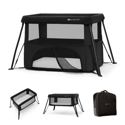 KINDERKRAFT - CAMI 3-in-1 reisbedje zwart