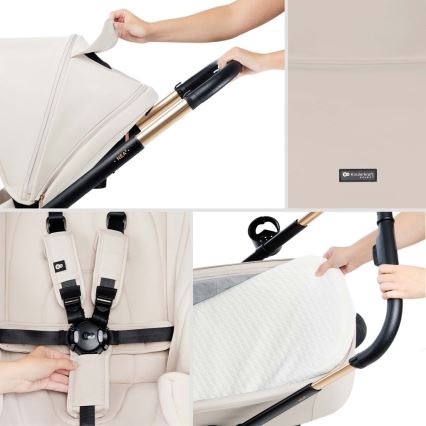 KINDERKRAFT - Combi-kinderwagen 2-in-1 NEA 2 Dune Whisper Bizuu