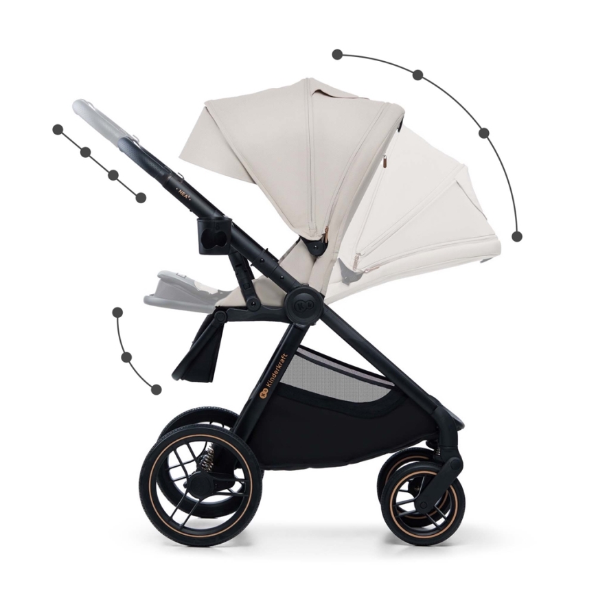 KINDERKRAFT - Combinatiekinderwagen 2in1 NEA 2 beige