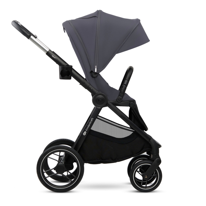 KINDERKRAFT - Combinatiekinderwagen 2in1 NEA 2 Donkergrijs