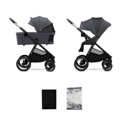 KINDERKRAFT - Combinatiekinderwagen 2in1 NEA 2 Donkergrijs