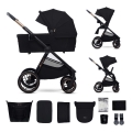 KINDERKRAFT - Combinatiekinderwagen 2in1 NEA 2 Midnight zwart