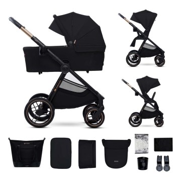 KINDERKRAFT - Combinatiekinderwagen 2in1 NEA 2 Midnight zwart