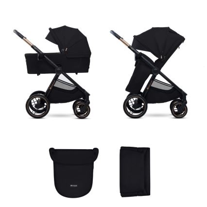 KINDERKRAFT - Combinatiekinderwagen 2in1 NEA 2 Midnight zwart