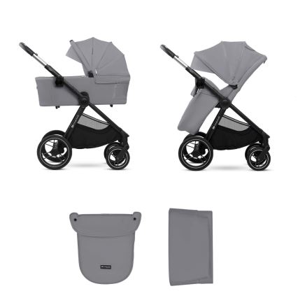 KINDERKRAFT - Combinatiekinderwagen 2in1 NEA 2 Platinum grijs