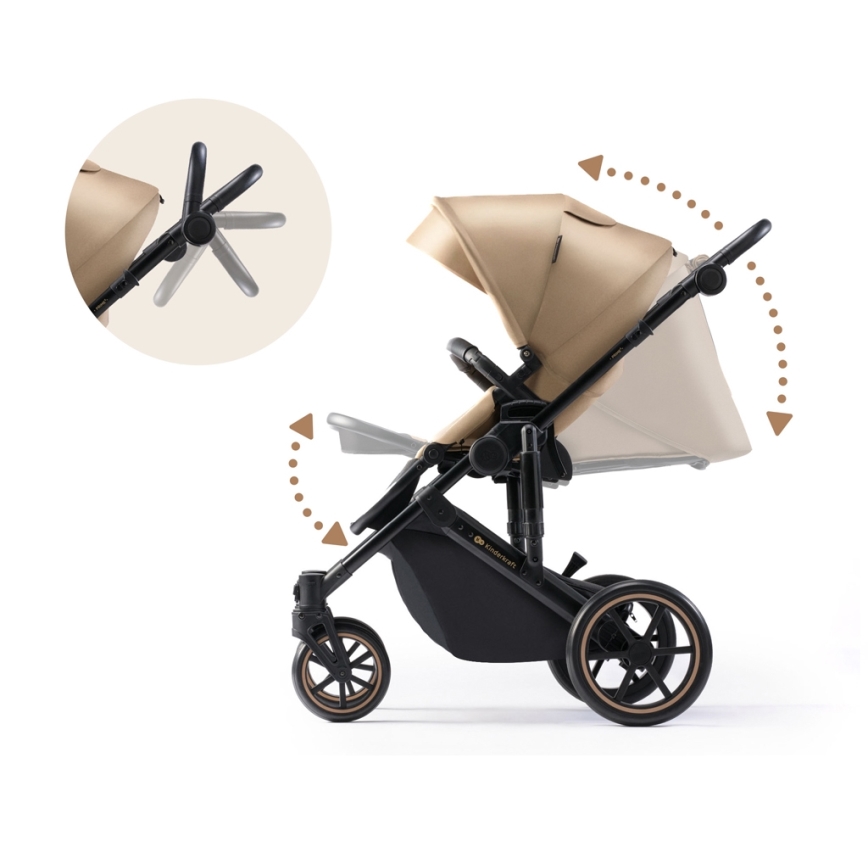 KINDERKRAFT - Combinatiekinderwagen 2in1 PRIME 2 beige