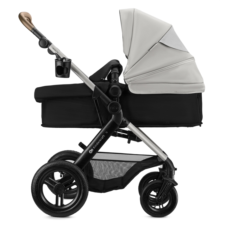 KINDERKRAFT - Combinatiekinderwagen 3-in-1 MOOV 2 XL Air Grey