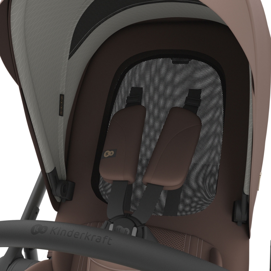 KINDERKRAFT - Combinatiekinderwagen 3-in-1 PRIME 3 Velvet Mocca