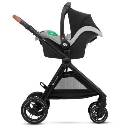 KINDERKRAFT - Combinatiekinderwagen 3in1 ESME Moonlight grijs + autostoel MINK PRO