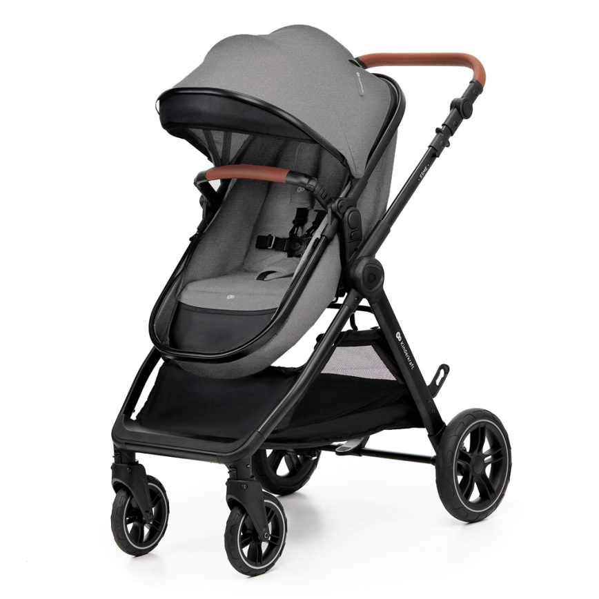 KINDERKRAFT - Combinatiekinderwagen 3in1 ESME Moonlight grijs + autostoel MINK PRO