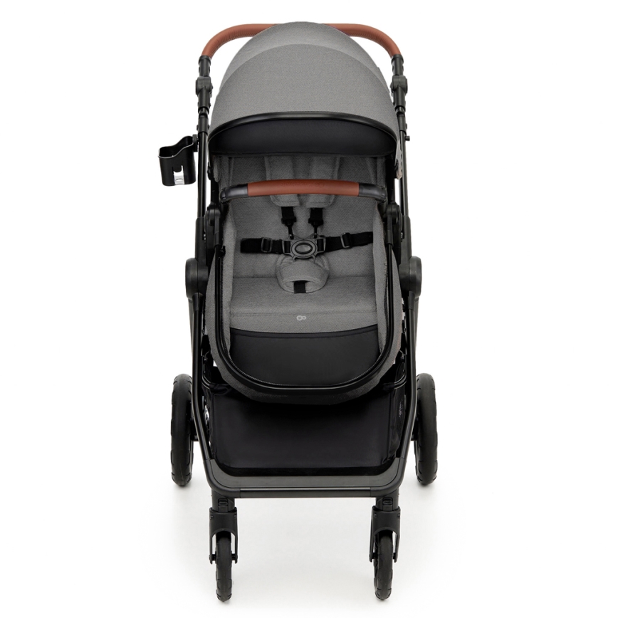 KINDERKRAFT - Combinatiekinderwagen 3in1 ESME Moonlight grijs + autostoel MINK PRO