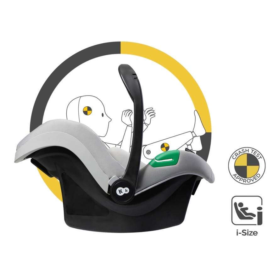 KINDERKRAFT - Combinatiekinderwagen 3in1 ESME Moonlight grijs + autostoel MINK PRO