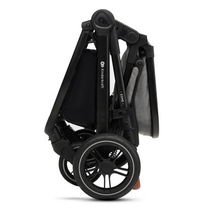 KINDERKRAFT - Combinatiekinderwagen 3in1 ESME Moonlight grijs + autostoel MINK PRO