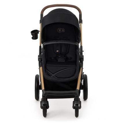 KINDERKRAFT - Combinatiekinderwagen 3in1 MOOV 2 AIR Pure zwart + autostoel MINK PRO
