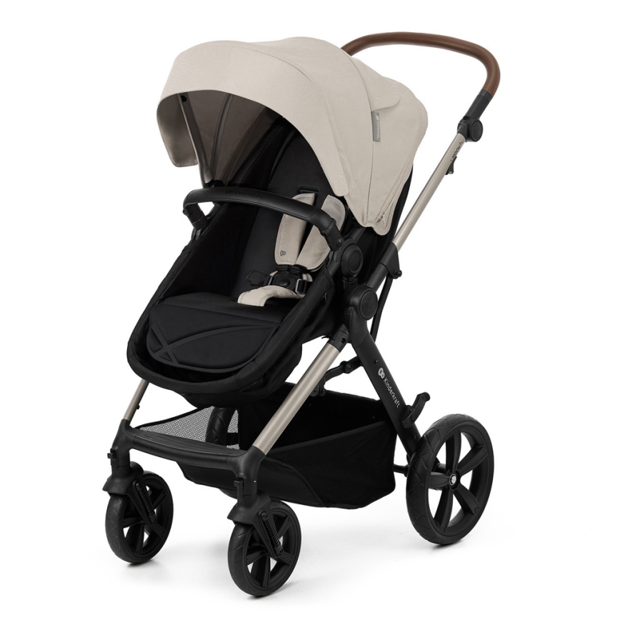 KINDERKRAFT - Combinatiekinderwagen 3in1 MOOV 2 Moonlight grijs + autostoel MINK PRO