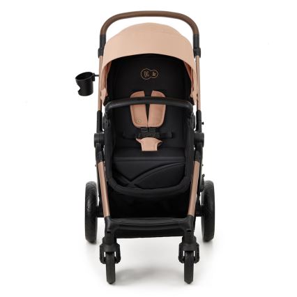 KINDERKRAFT - Combinatiekinderwagen 3in1 MOOV 2 Sand beige + autostoel MINK PRO