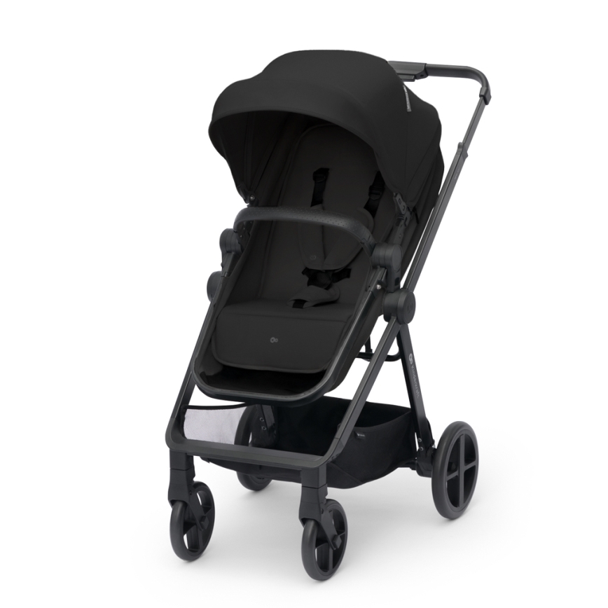 KINDERKRAFT - Combinatiekinderwagen 3in1 NEWLY Klassiek zwart  + autostoel MINK PRO