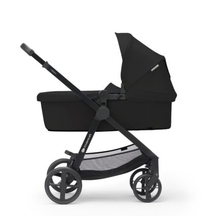 KINDERKRAFT - Combinatiekinderwagen 3in1 NEWLY Klassiek zwart  + autostoel MINK PRO