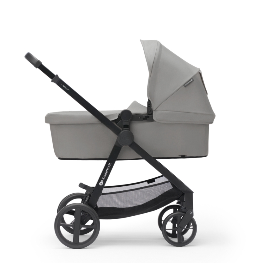 KINDERKRAFT - Combinatiekinderwagen 3in1 NEWLY Moonlight grijs  + autostoel MINK PRO