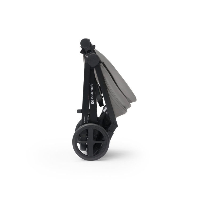 KINDERKRAFT - Combinatiekinderwagen 3in1 NEWLY Moonlight grijs  + autostoel MINK PRO