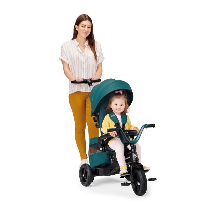 KINDERKRAFT - Driewieler voor Kinderen 5v1 EASYTWIST groen/zwart