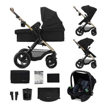 KINDERKRAFT - Gecombineerde kinderwagen 3-in-1 MOOV 2 XL Air Black