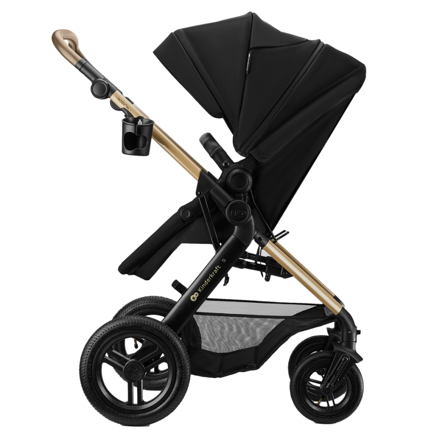 KINDERKRAFT - Gecombineerde kinderwagen 3-in-1 MOOV 2 XL Air Black