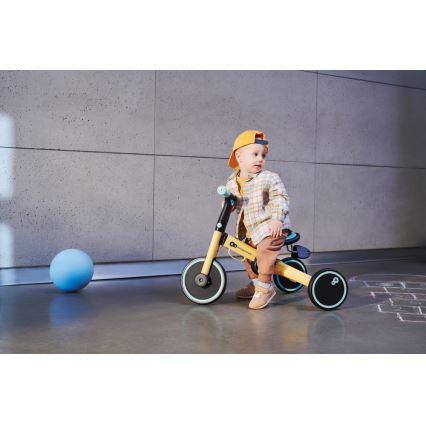 KINDERKRAFT - Kinder duwfiets 3in1 4TRIKE geel/mint