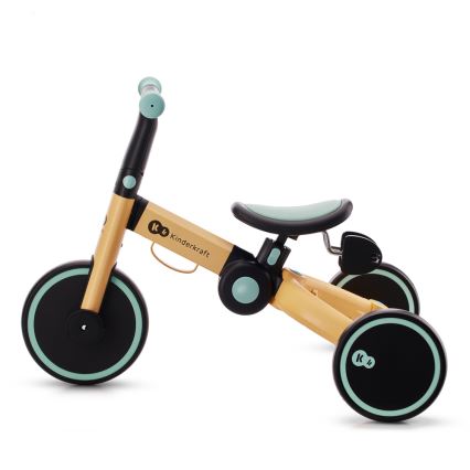 KINDERKRAFT - Kinder duwfiets 3in1 4TRIKE geel/mint