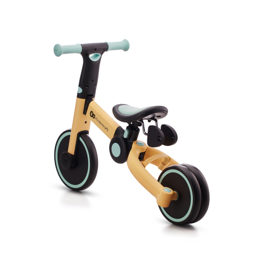 KINDERKRAFT - Kinder duwfiets 3in1 4TRIKE geel/mint