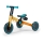 KINDERKRAFT - Kinder duwfiets 3in1 4TRIKE geel/turquoise