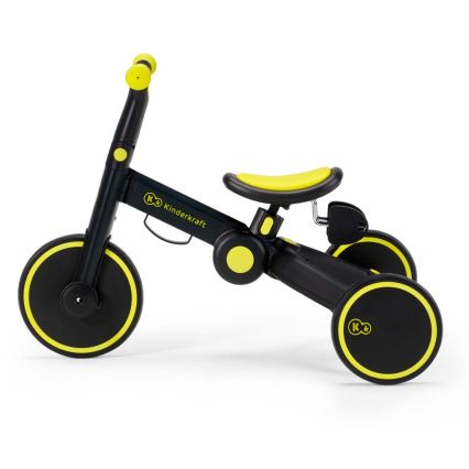 KINDERKRAFT - Kinder duwfiets 3in1 4TRIKE geel/zwart