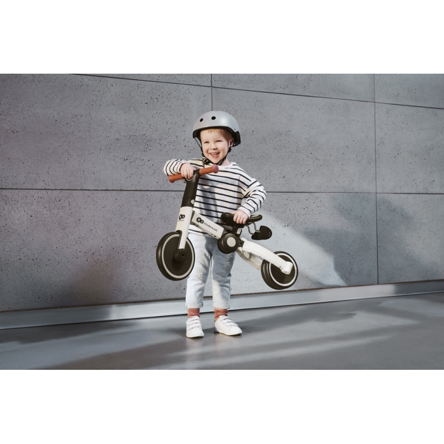 KINDERKRAFT - Kinder duwfiets 3in1 4TRIKE grijs