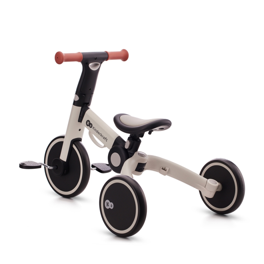 KINDERKRAFT - Kinder duwfiets 3in1 4TRIKE grijs