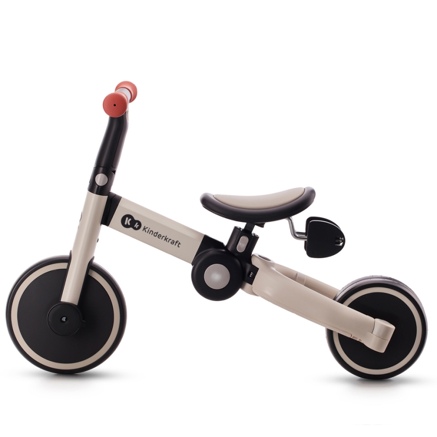 KINDERKRAFT - Kinder duwfiets 3in1 4TRIKE grijs