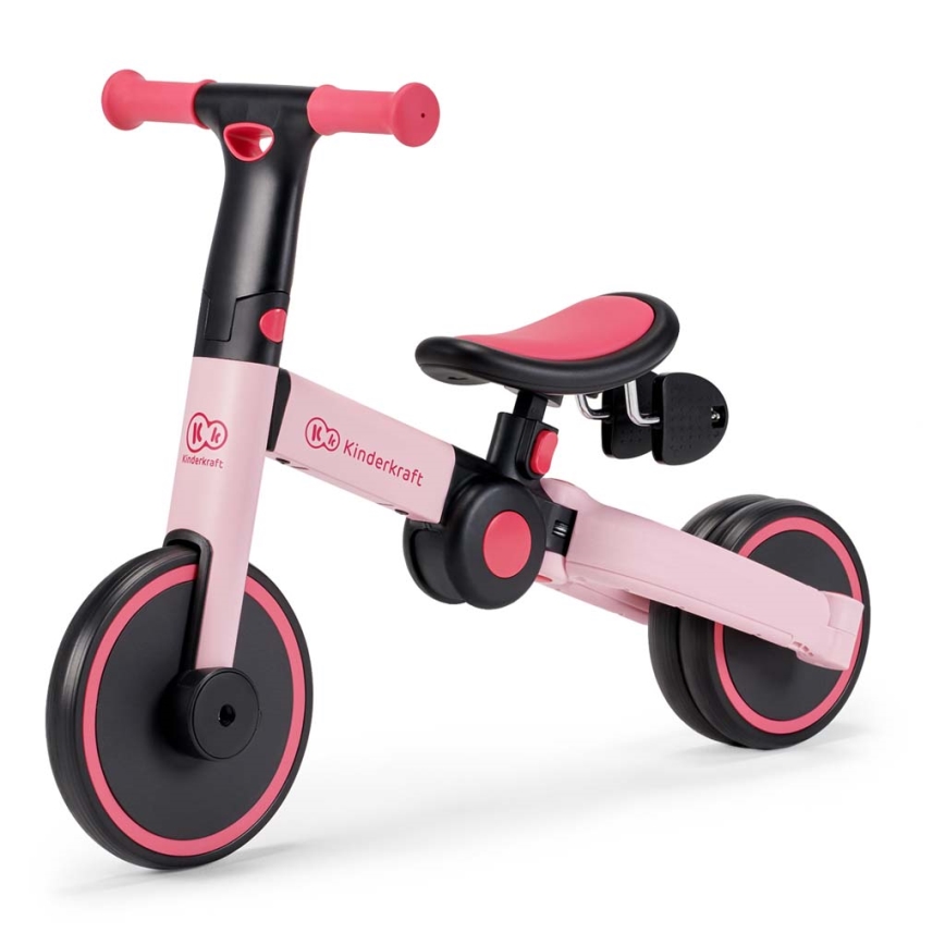 KINDERKRAFT - Kinder duwfiets 3in1 4TRIKE roze