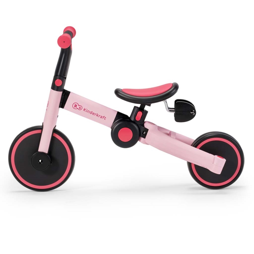 KINDERKRAFT - Kinder duwfiets 3in1 4TRIKE roze