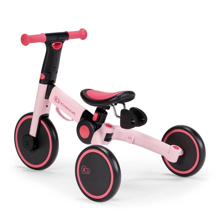 KINDERKRAFT - Kinder duwfiets 3in1 4TRIKE roze