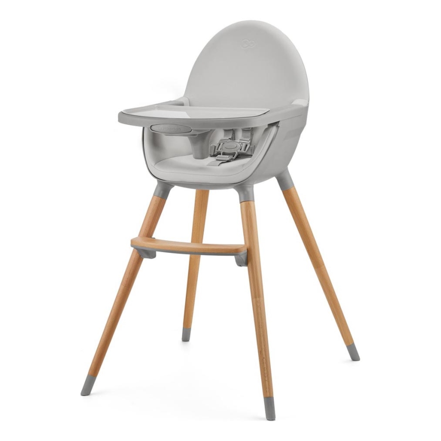 KINDERKRAFT - Kinder eetstoel FINI2 beuken/grijs