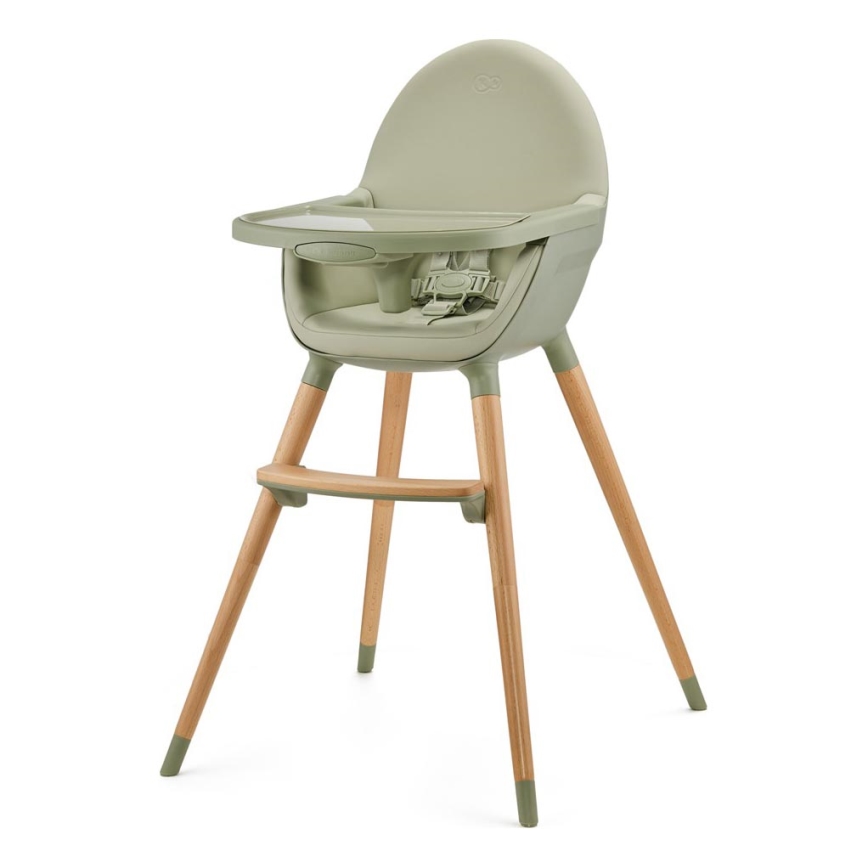 KINDERKRAFT - Kinder eetstoel FINI2 beuken/groen