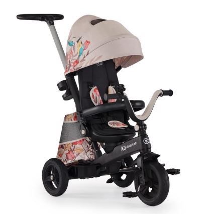 KINDERKRAFT - Kinderdriewieler 5in1 EASYTWIST beige/zwart