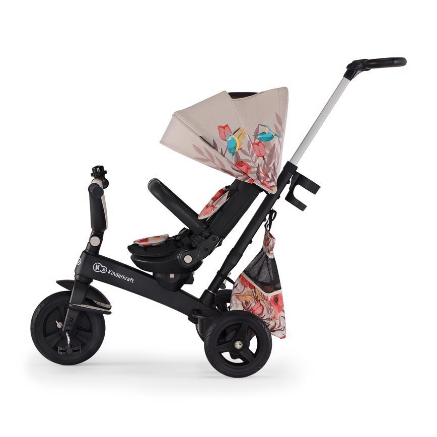 KINDERKRAFT - Kinderdriewieler 5in1 EASYTWIST beige/zwart