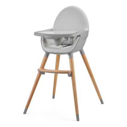 KINDERKRAFT - Kinderstoel 2-in-1 FINI2 beuken/grijs