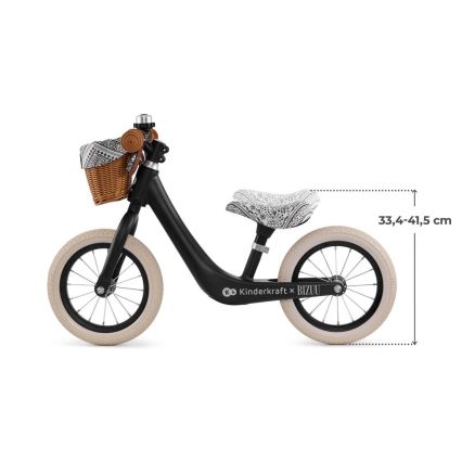 KINDERKRAFT - Loopfiets RAPID 2 Lunar Black Bizuu