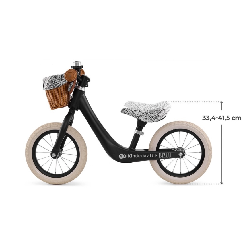 KINDERKRAFT - Loopfiets RAPID 2 Lunar Black Bizuu