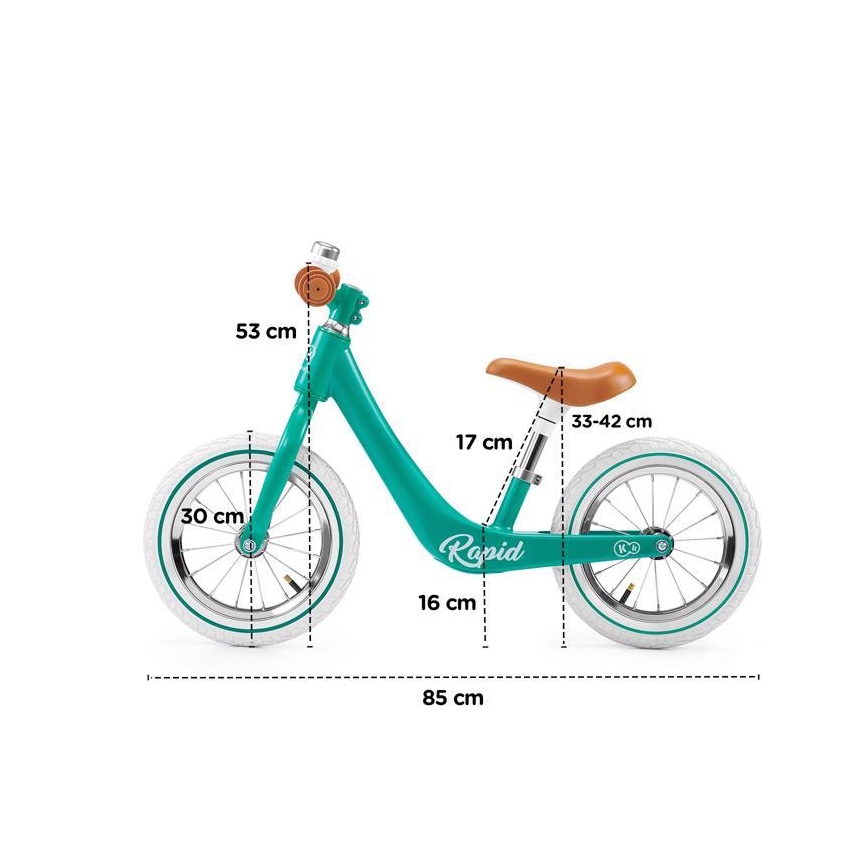 KINDERKRAFT - Loopfiets RAPID turkoois