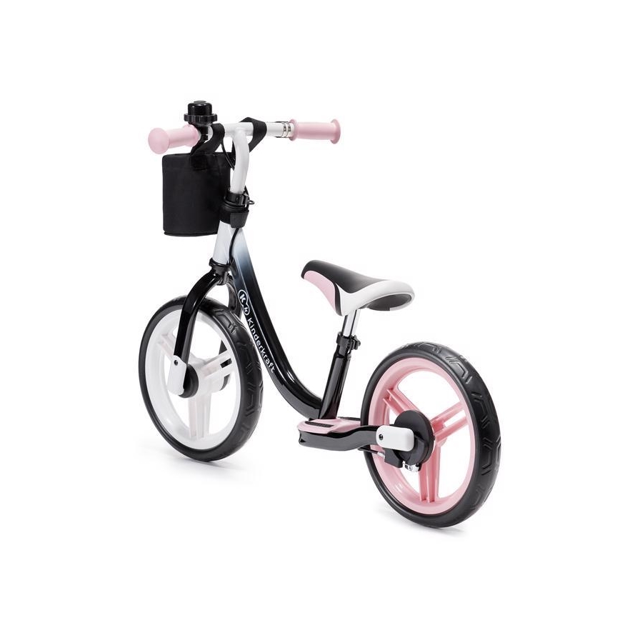 KINDERKRAFT - Loopfiets SPACE zwart/roze