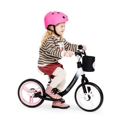 KINDERKRAFT - Loopfiets SPACE zwart/roze